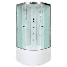 Душевая кабина Deto EM 4510 100х100 с электрикой и г/м